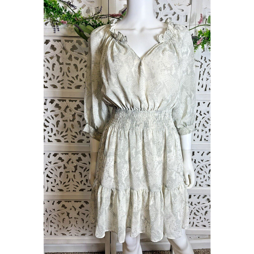 Dress Forum Los Angeles Women's Fit And Flare Snake Print Dress Size Medium